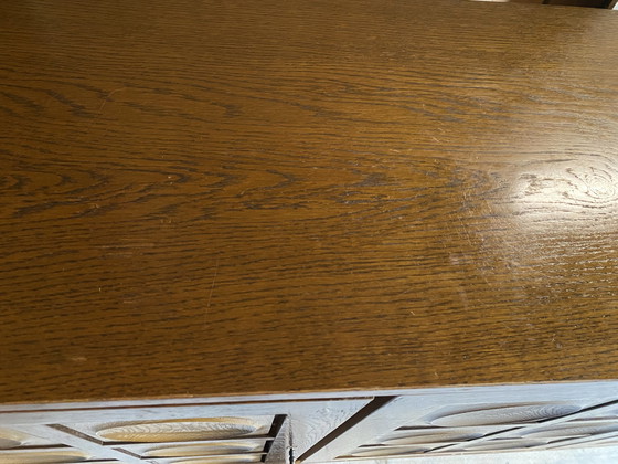 Image 1 of Brutalist sideboard presumably Bartels solid oak