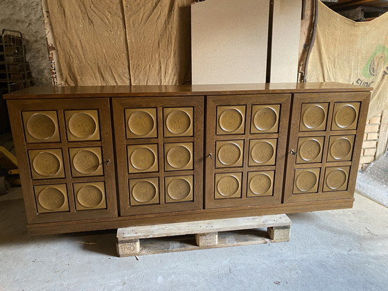 Image 1 of Brutalist sideboard presumably Bartels solid oak