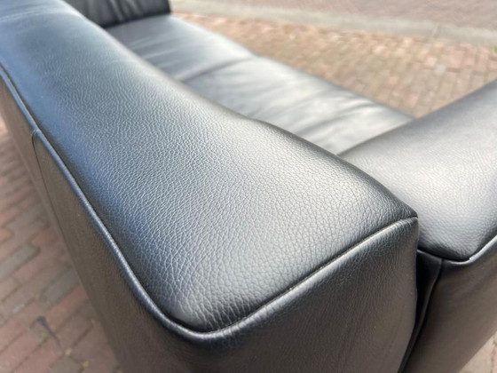 Image 1 of Rolf benz linea 2.5 seater black leather