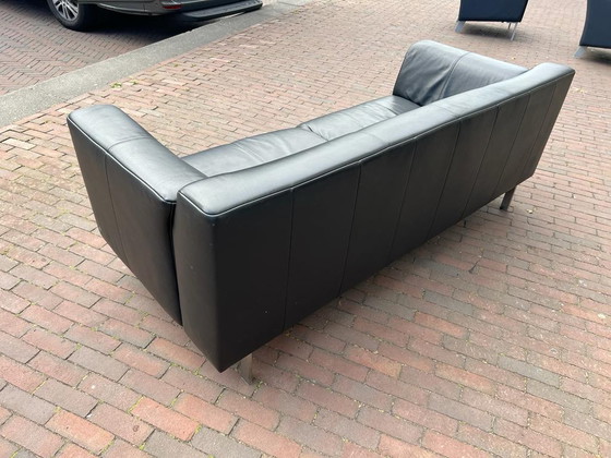 Image 1 of Rolf benz linea 2.5 seater black leather