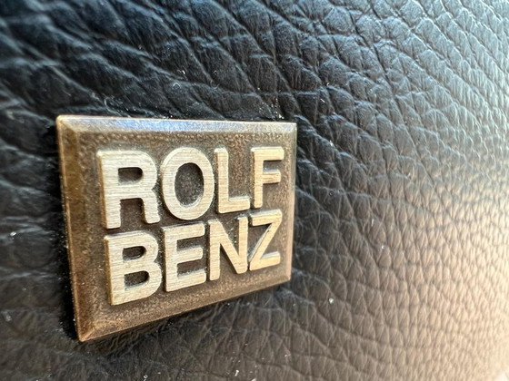 Image 1 of Rolf benz linea 2.5 seater black leather