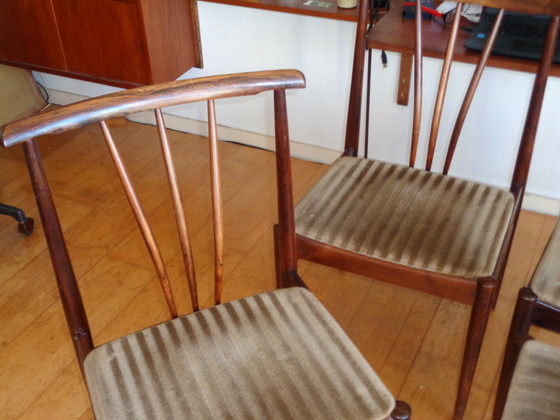 Image 1 of 4 sillas de comedor de palisandro AWA