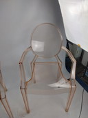 Set di 3 sedie Kartell Louis Ghost di Philip Starck 