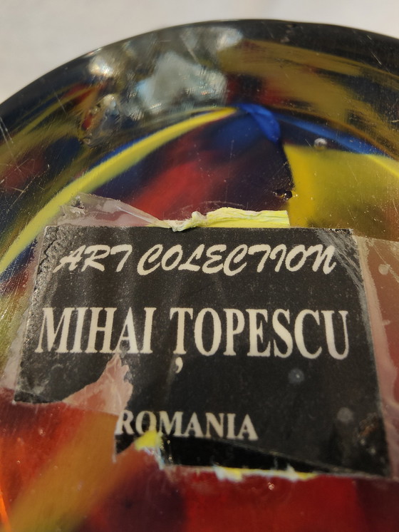 Image 1 of Mihai Topescu Romania Glass Vase