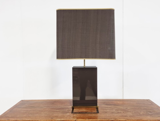 Image 1 of Lampe de table vintage en laiton