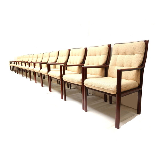 Image 1 of Unique set of 15 vintage armchairs from Lübke made in the 1970s