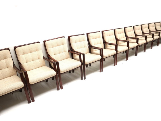 Image 1 of Unique set of 15 vintage armchairs from Lübke made in the 1970s
