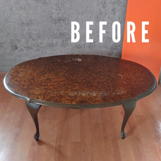 Image 1 of Epoxy Queen Anne coffeetable