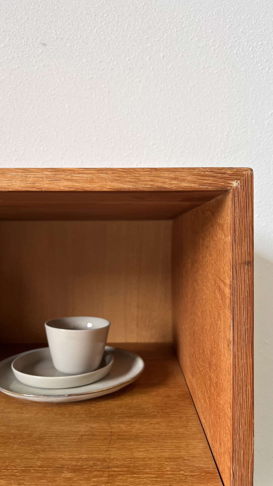 Image 1 of Armoire ouverte vintage - bibliothèque chêne