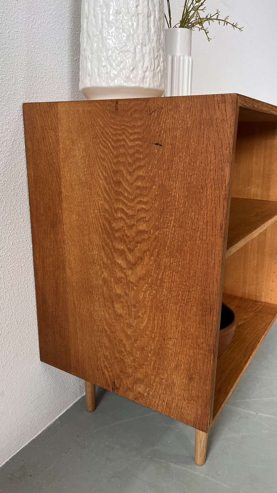 Image 1 of Armoire ouverte vintage - bibliothèque chêne