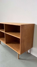 Armoire ouverte vintage - bibliothèque chêne
