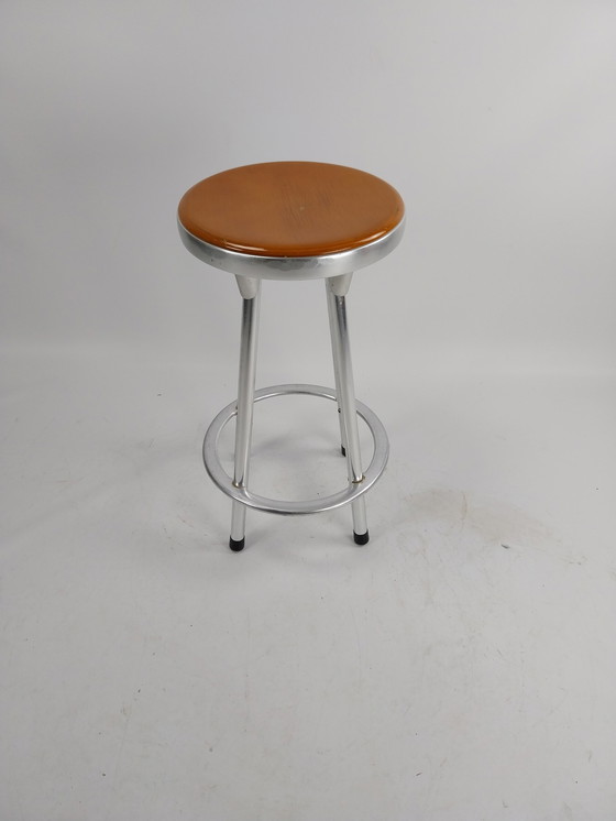 Image 1 of Kruk/stool by indecasa Barcelona in aluminium and wood 