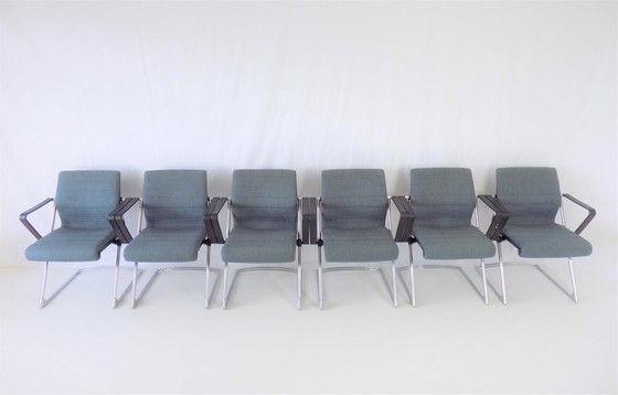 Image 1 of 6x chaises de salle à manger Drabert Z par Prof. Hans Ullrich Bitsch