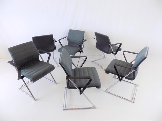 Image 1 of 6x chaises de salle à manger Drabert Z par Prof. Hans Ullrich Bitsch