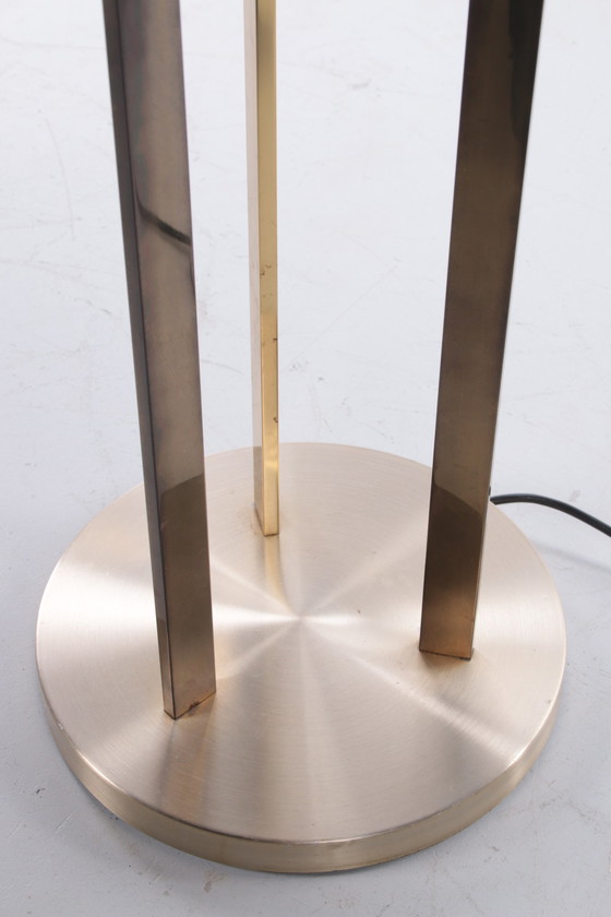 Image 1 of Golden "Sputnik" floor lamp by Doria Leuchten, Germany, 1970s