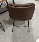 4 nouvelles chaises KFF Arva en cuir marron