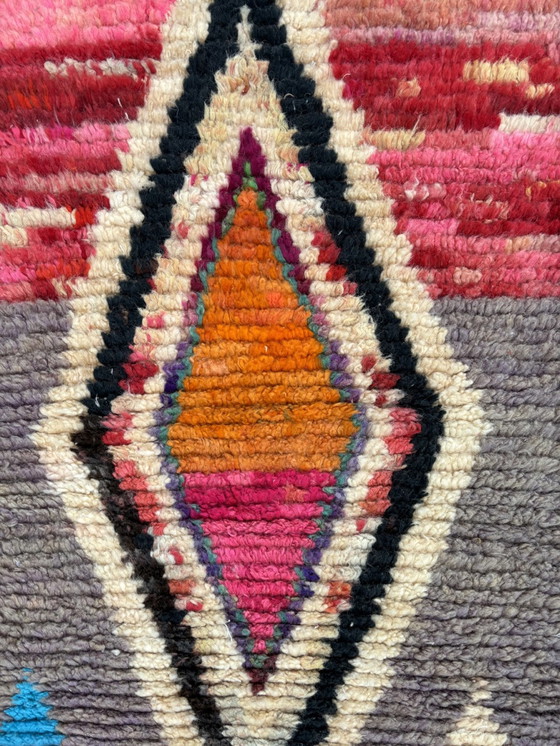 Image 1 of Contemporary Boho Berber Moroccan Runner Rug