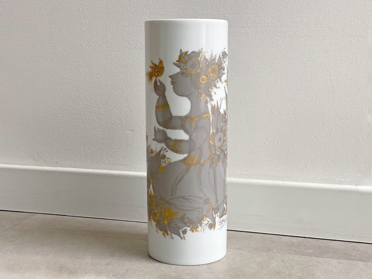 XL Scandinavian vintage Björn Wiinblad vase Sammuramat, Rosenthal