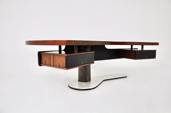 Image 1 of Bureau Boomerang par Renzo Schirolli, années 1960