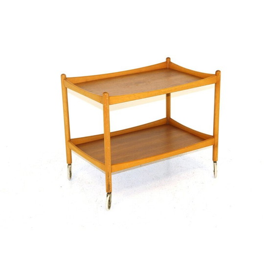 Image 1 of Vintage oak and beech cart by Poul m Volthe for Gemla Diö, 1960