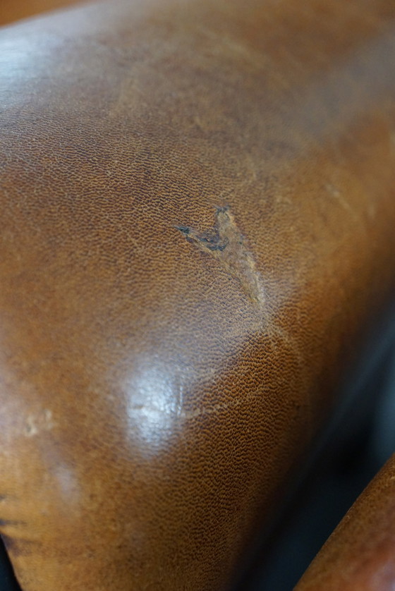 Image 1 of Set of two large sheep leather armchairs