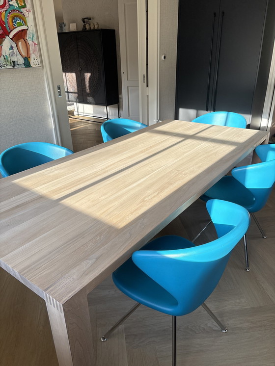 Image 1 of Pilat En Pilat Dining Table Dorus With 5 Tonon Chairs