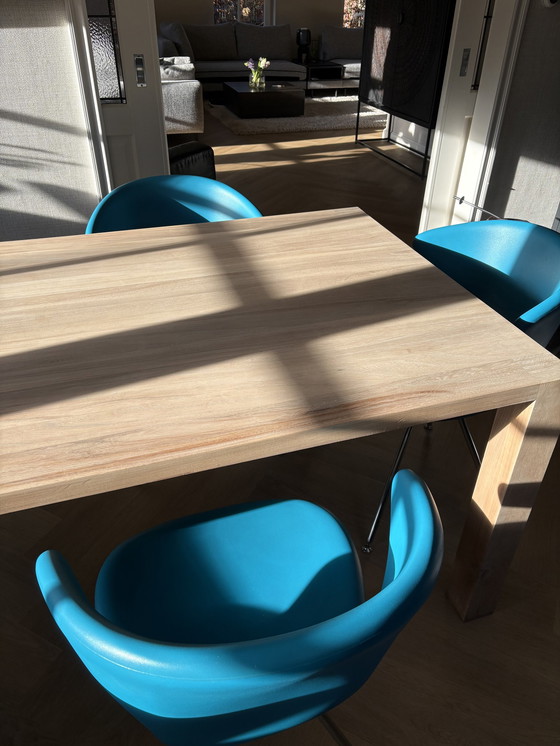 Image 1 of Pilat En Pilat Dining Table Dorus With 5 Tonon Chairs