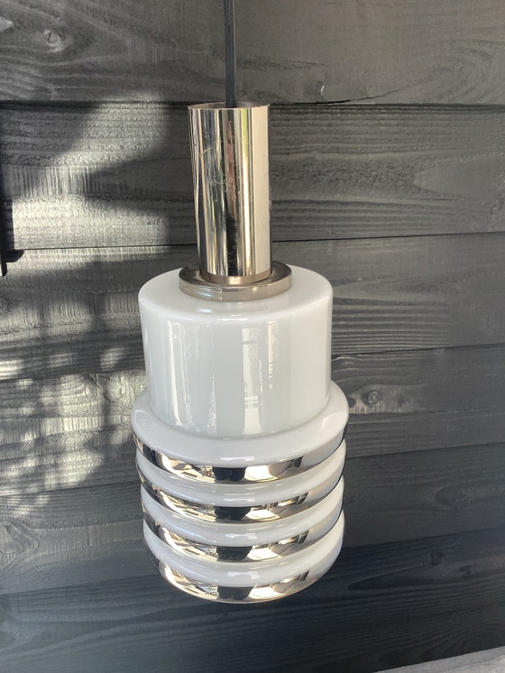 Image 1 of Lampada a sospensione vintage in vetro Bankamp Leuchte