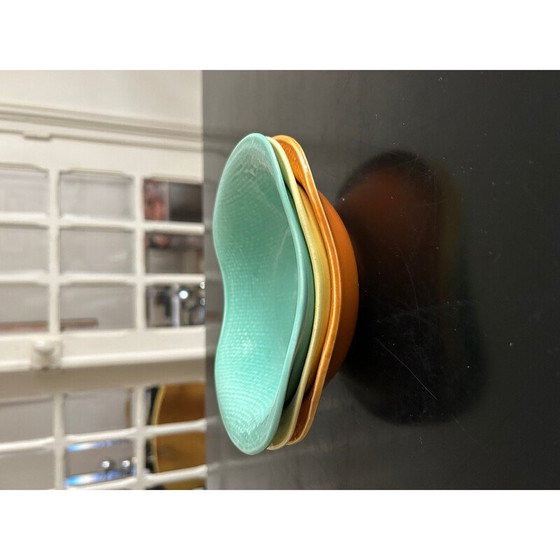 Image 1 of Set of 3 vintage Deauville bowls for Manufacture de Salins, 1950