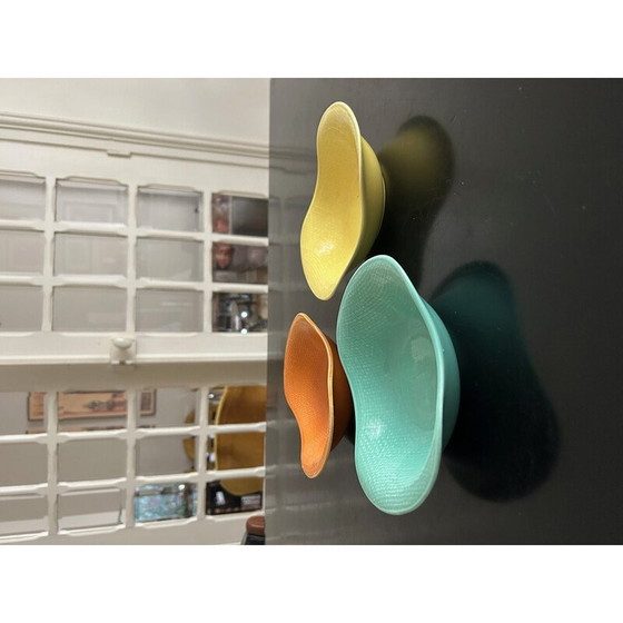 Image 1 of Set of 3 vintage Deauville bowls for Manufacture de Salins, 1950