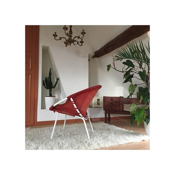 Image 1 of Vintage armchair in leather for Lusch - 1970s