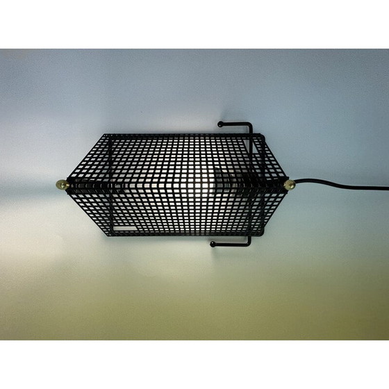 Image 1 of Mid century perforated metal wall lamp by Tjerk Reijenga for Pilastro, 1950s