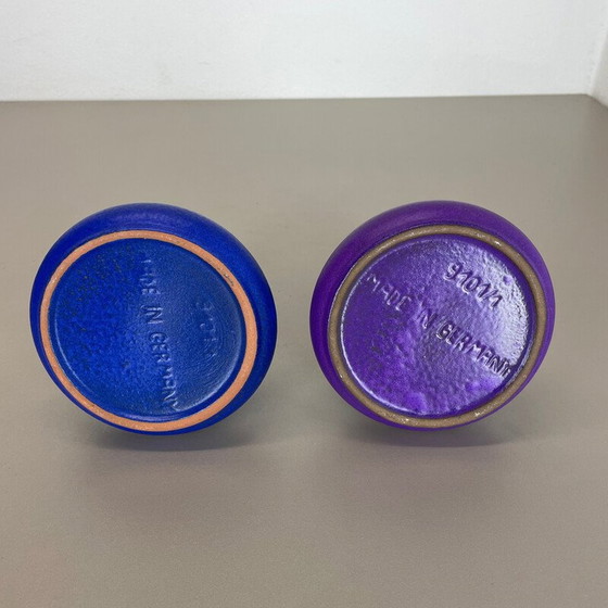 Image 1 of Pair of vintage fat lava ceramic vases for Marei Ceramics, Germany 1970s