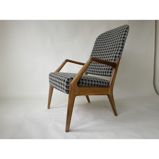 Image 1 of Pair of vintage wooden armchairs, Denmark 1970