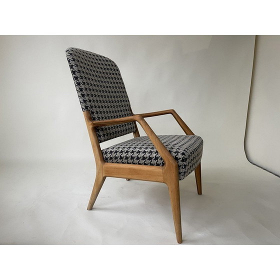 Image 1 of Pair of vintage wooden armchairs, Denmark 1970