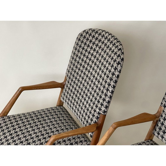 Image 1 of Pair of vintage wooden armchairs, Denmark 1970