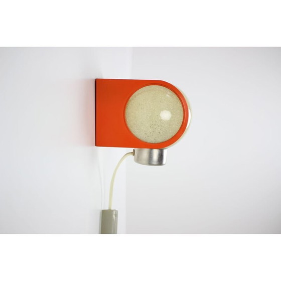 Image 1 of Vintage metal and plastic wall lamp by Pokrok Žilina, Czech Republic 1970