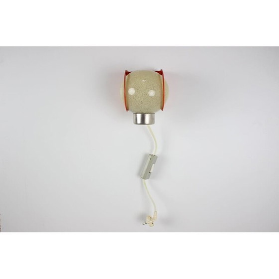 Image 1 of Vintage metal and plastic wall lamp by Pokrok Žilina, Czech Republic 1970