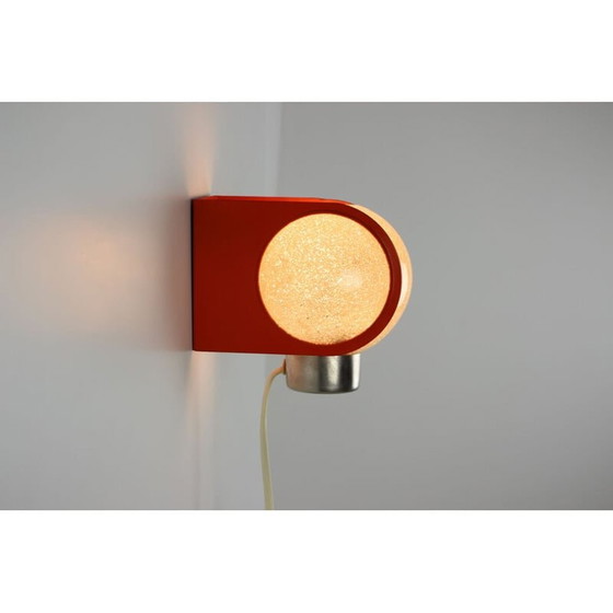 Image 1 of Vintage metal and plastic wall lamp by Pokrok Žilina, Czech Republic 1970