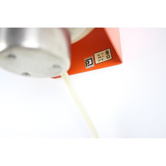 Image 1 of Vintage metal and plastic wall lamp by Pokrok Žilina, Czech Republic 1970