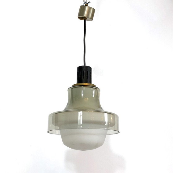 Image 1 of Vintage brass pendant lamp by Stilnovo, 1950