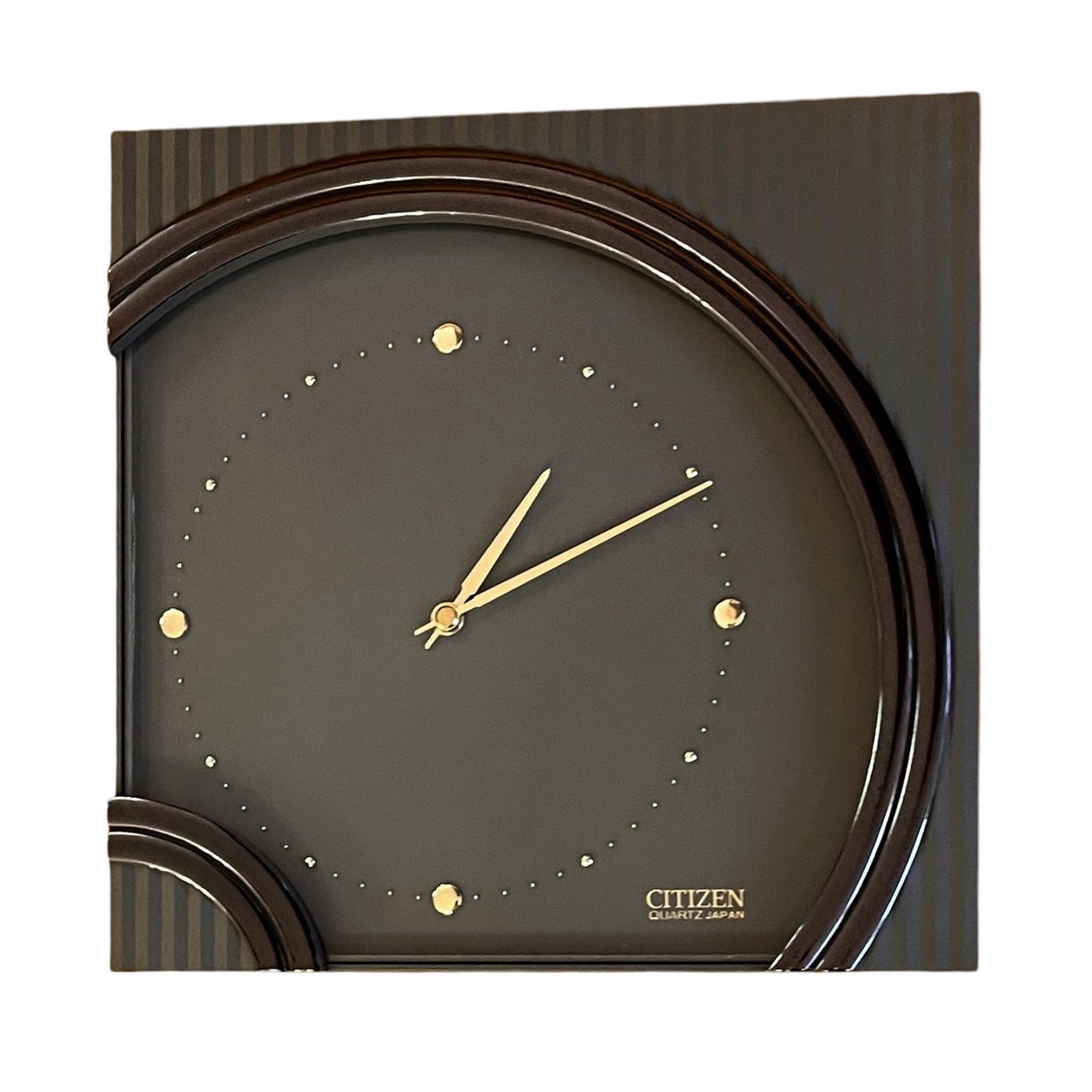 Nice Hollywood Regency Citizen Wall Clock, Made In Japan, 1980S