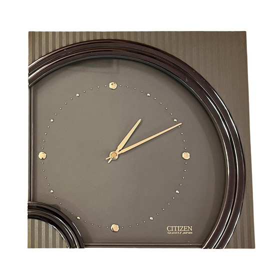 Image 1 of Nice Hollywood Regency Citizen Wall Clock, Made In Japan, 1980S.