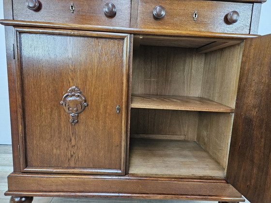 Image 1 of Art Decò Sideboard In Oak Wood