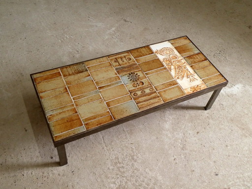 Ceramic Coffee Table By Roger Capron