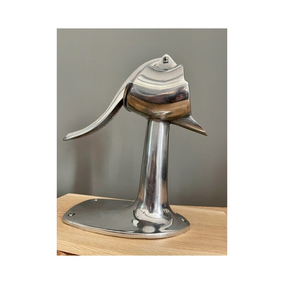 Image 1 of Spremiagrumi vintage in alluminio e legno di quercia per Dragon, anni '50