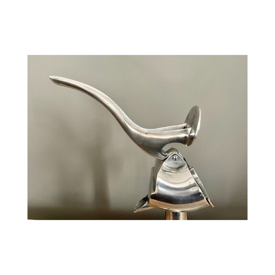 Image 1 of Spremiagrumi vintage in alluminio e legno di quercia per Dragon, anni '50