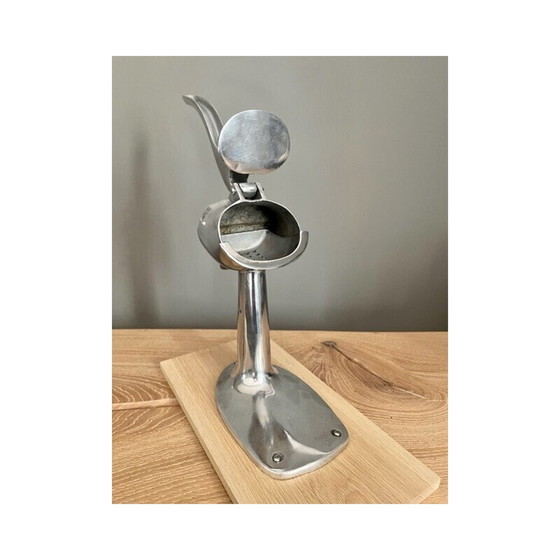 Image 1 of Spremiagrumi vintage in alluminio e legno di quercia per Dragon, anni '50