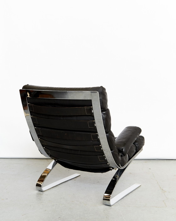 Image 1 of Sinus Armchair With Ottoman By Reinhold Adolf & Hans-Jürgen Schräpfer For Cor