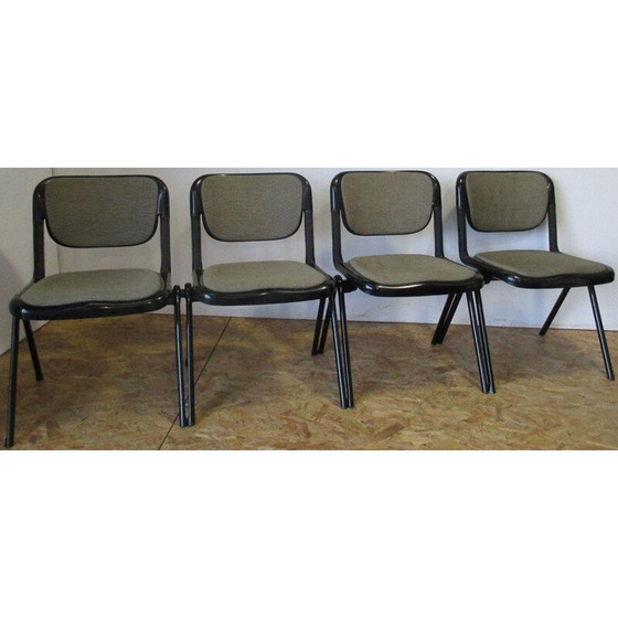 Image 1 of Set of 4 vintage vertebra chairs by Emilio Ambasz and Giancarlo Piretti for Anonima Castelli, 1976